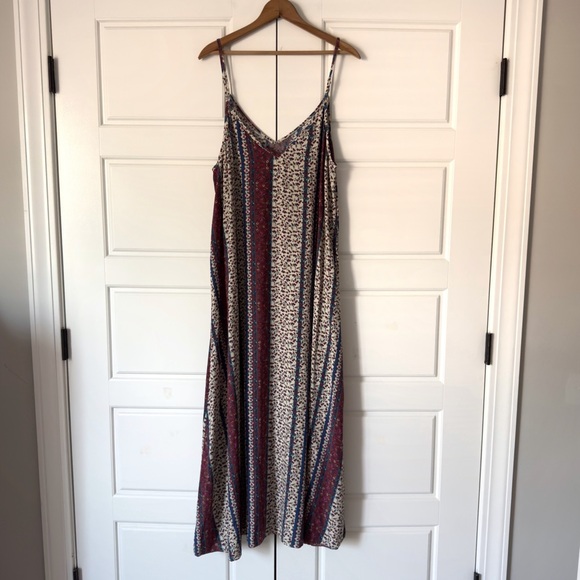 Natural Life Gracie Floral Maxi Slip Dress XL Boho Hippie Fairy Relaxed Cottage - Picture 5 of 11